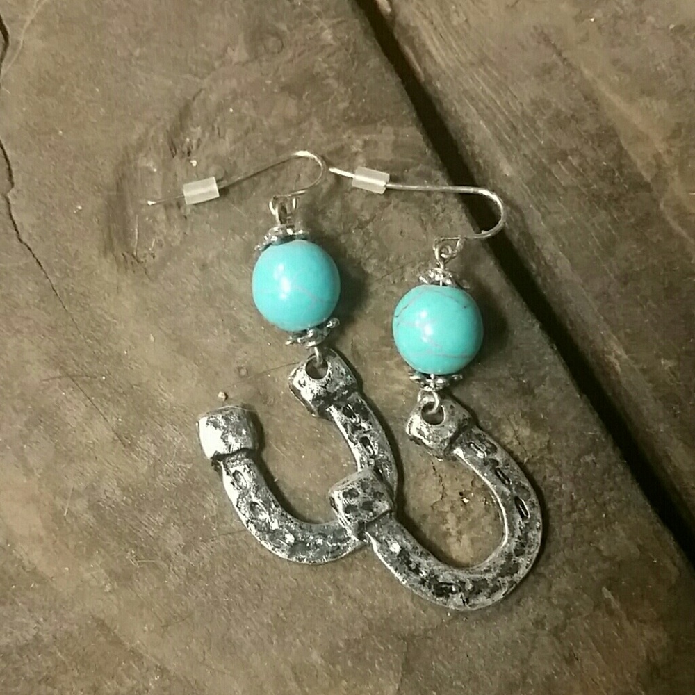 NWOT Horseshoe Earrings